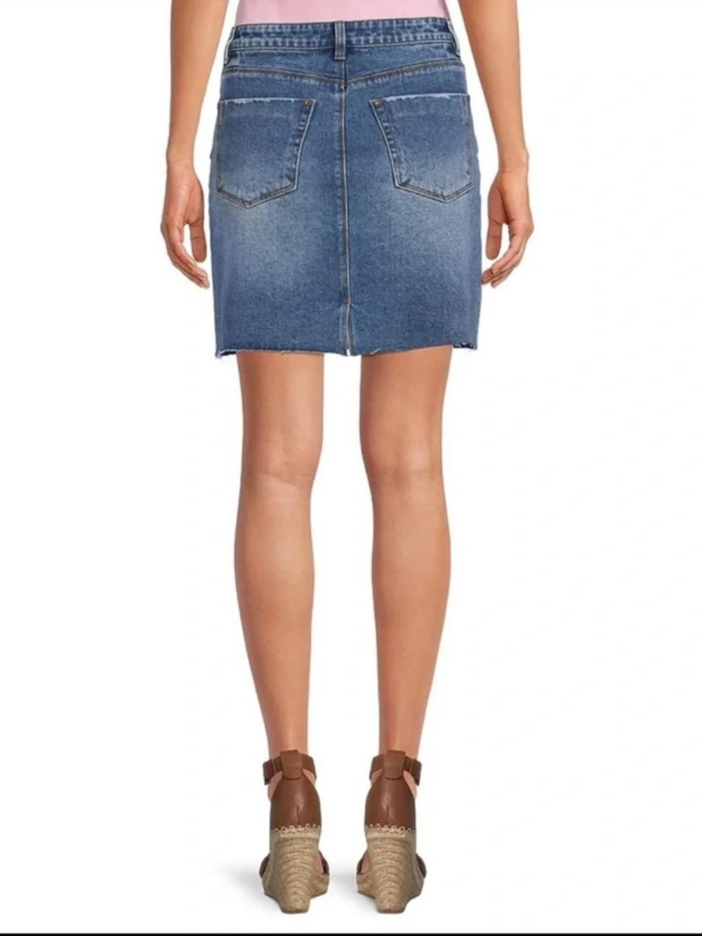 A loves A Denim Cut Off Mini Skirt size 26